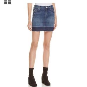 Excellent condition Mother undone hem denim skirt